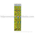 7" Wooden Shrink Film Printing HB Pencil With Rubber Tip